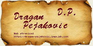 Dragan Pejaković vizit kartica